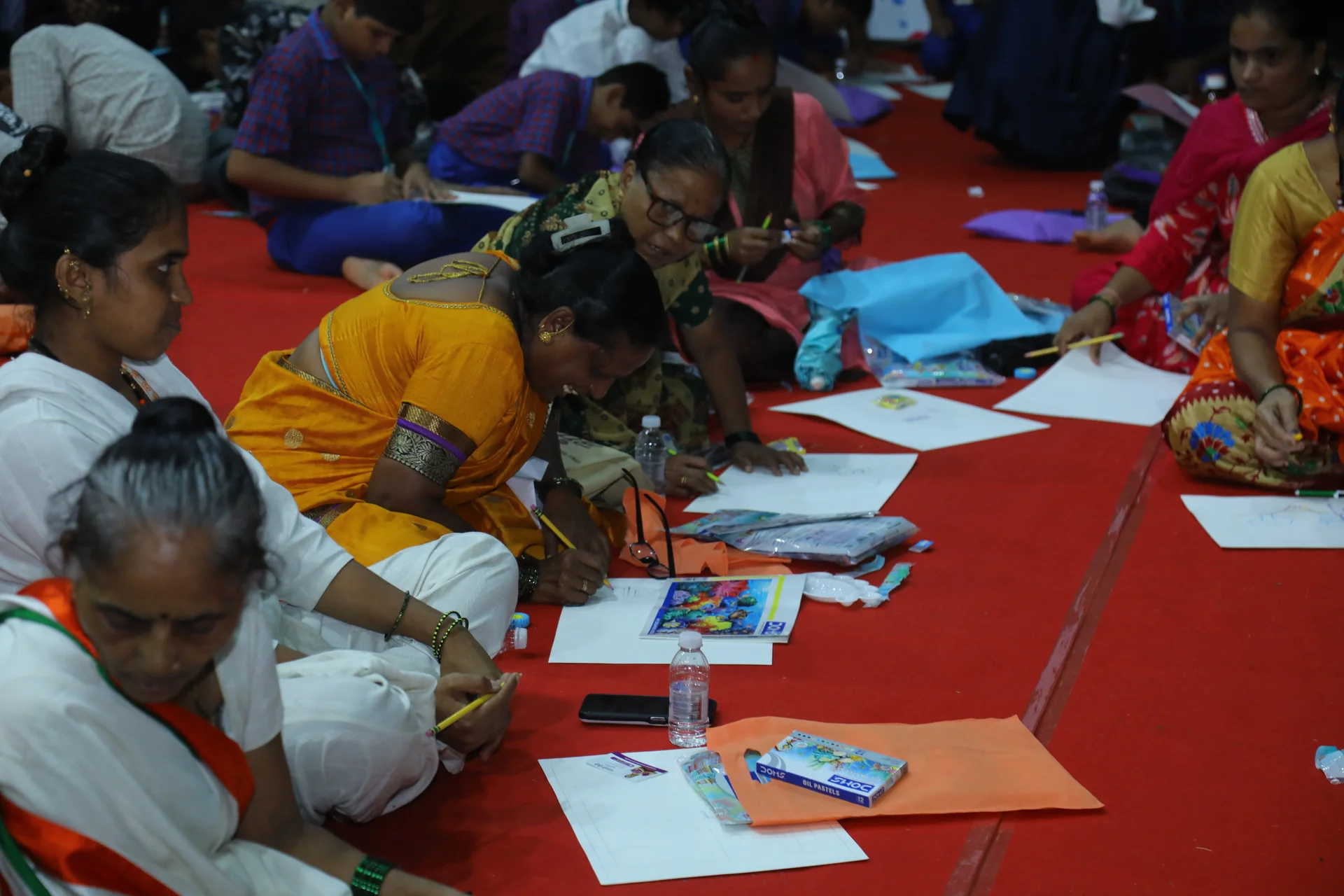 Mere Sapno Ki Dharavi 2.0 — Participants creating artwork